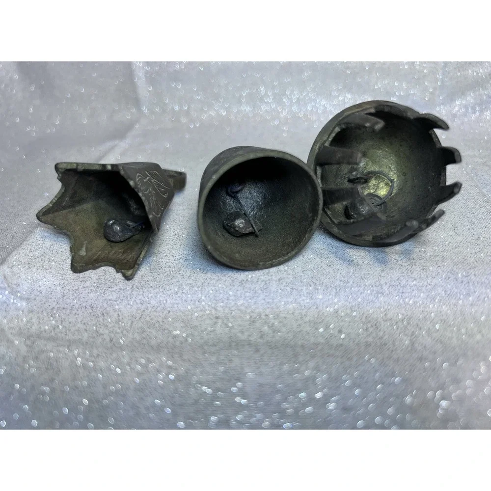 1 CLAW AND 2‎ BRASS HAND ETCHED BELLS FROM INDIA ALL ARE 2
